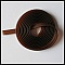 1 m&egrave;tre cordon Pvc Plat 5.8 x 1.9 mm Caramel