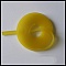 1 m&egrave;tre cordon Pvc Plat 5.8 x 1.9 mm Jaune.