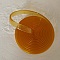 1 m&egrave;tre cordon Pvc Plat 5.8 x 1.9 mm Jaune Fonc&eacute; Translucide