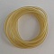 1 m&egrave;tre cordon Pvc Creux 3 mm Champagne