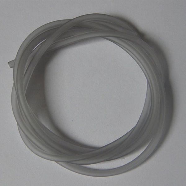 1 m&egrave;tre cordon Pvc Creux 3 mm Gris Clair