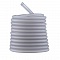 1 m&egrave;tre cordon Pvc Creux 3 mm Gris Clair