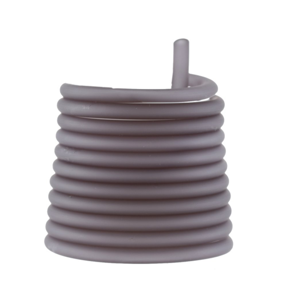 1 m&egrave;tre cordon Pvc Creux 3 mm Gris Fum&eacute;