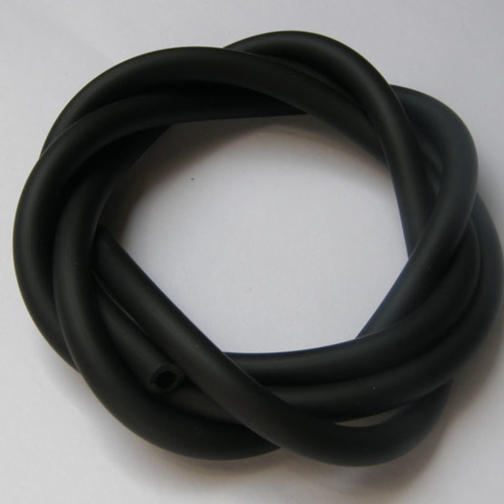 1 m&egrave;tre cordon Pvc Creux 3 mm Noir
