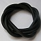 1 m&egrave;tre cordon Pvc Creux 3 mm Noir