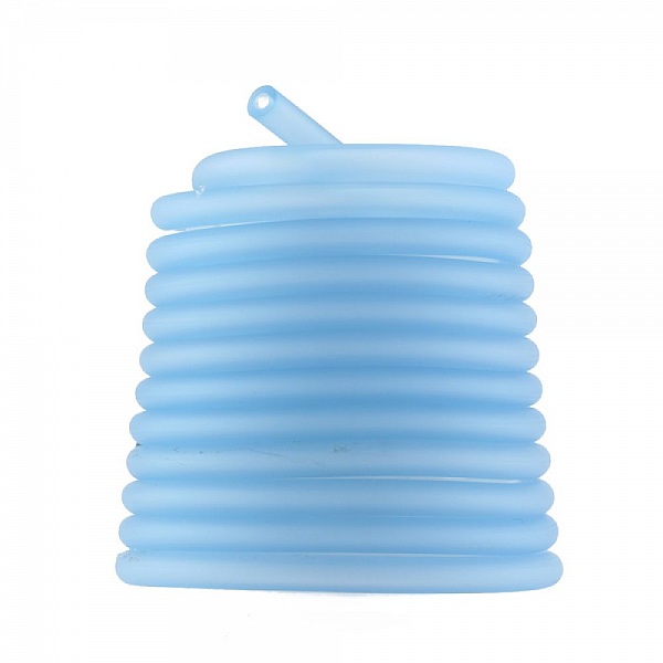 1 m&egrave;tre cordon Pvc Creux 5 mm Aquamarine