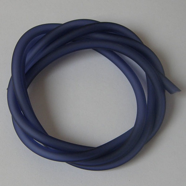 1 m&egrave;tre cordon Pvc Creux 5 mm Bleu Montana