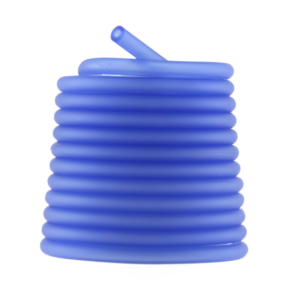 1 m&egrave;tre cordon Pvc Creux 5 mm Bleu Moyen