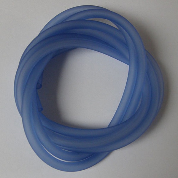1 m&egrave;tre cordon Pvc Creux 5 mm Bleu Moyen