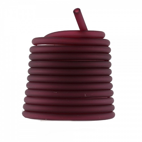 1 m&egrave;tre cordon Pvc Creux 5 mm Bordeaux