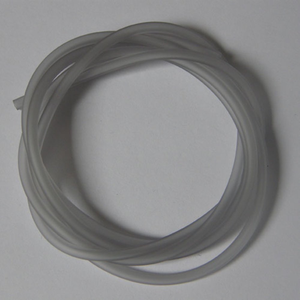 1 m&egrave;tre cordon Pvc Creux 5 mm Gris Clair