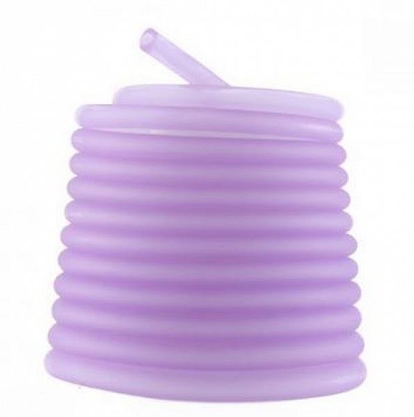 1 m&egrave;tre cordon Pvc Creux 5 mm Lilas