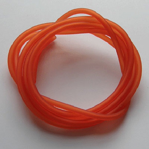 1 m&egrave;tre cordon Pvc Creux 5 mm Orange