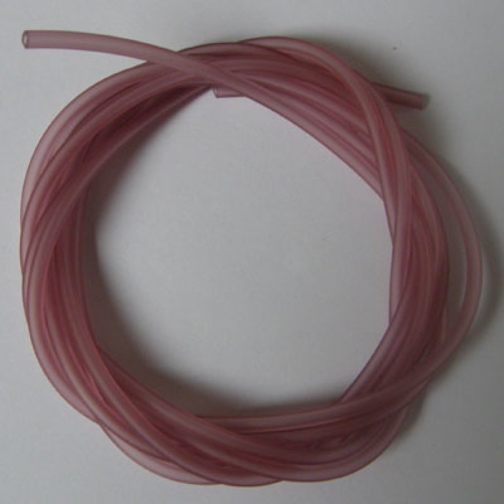 1 m&egrave;tre cordon Pvc Creux 5 mm Prune