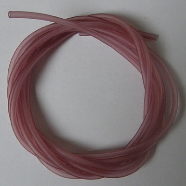 1 m&egrave;tre cordon Pvc Creux 5 mm Prune