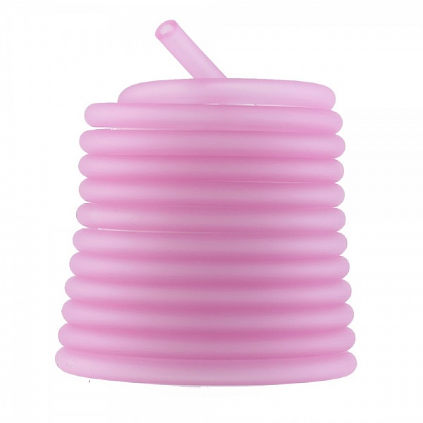 1 m&egrave;tre cordon Pvc Creux 5 mm Violet Ros&eacute;