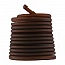 1 m&egrave;tre cordon Pvc Creux 6,5 mm Caramel