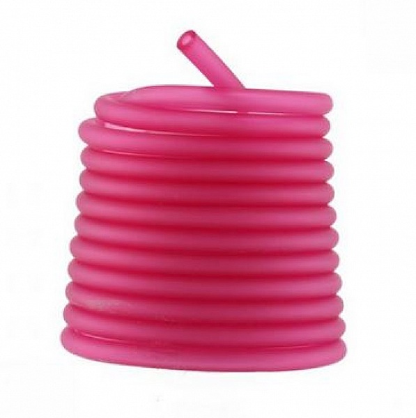 1 m&egrave;tre cordon Pvc Creux 6,5 mm Fushia Moyen