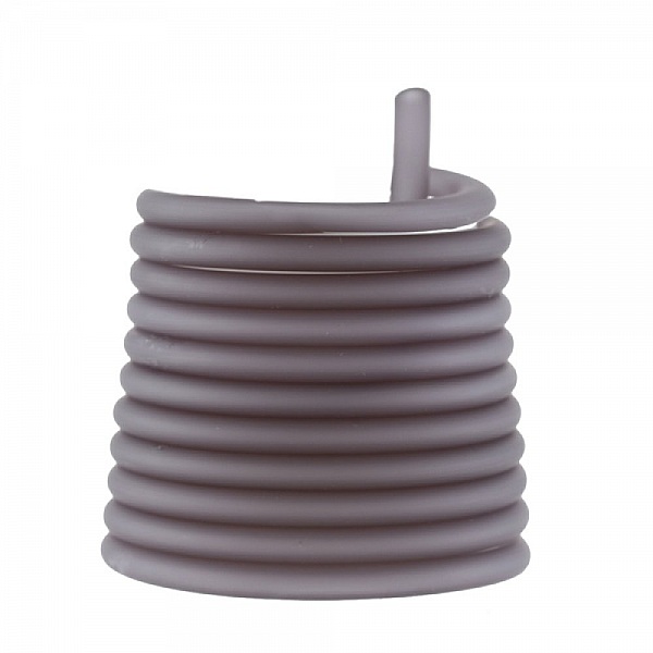 1 m&egrave;tre cordon Pvc Creux 6,5 mm Gris Fum&eacute;