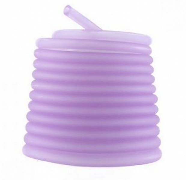 1 m&egrave;tre cordon Pvc Creux 6,5 mm Lilas