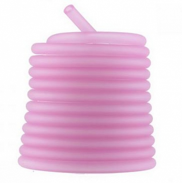 1 m&egrave;tre cordon Pvc Creux 6,5 mm Violet Ros&eacute;