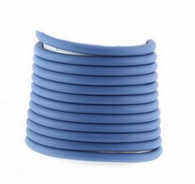 1 m&egrave;tre cordon Pvc Creux 4 mm Bleu Marine Pastel