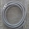 1 m&egrave;tre cordon Pvc Creux 4 mm Gris Clair Pastel