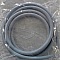 1 m&egrave;tre cordon Pvc Creux 4 mm Gris Fonc&eacute; Pastel