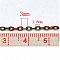1 m&egrave;tre de chaine for&ccedil;at Bronze N&deg;05 3 x 2 mm