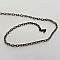 1 m&egrave;tre de chaine plate Anthracite N&deg;11 03 x 02 mm