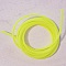 1 m&egrave;tre de cordon pvc creux de 2 mm Jaune Fluo.