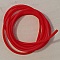 1 m&egrave;tre de cordon pvc creux de 2 mm Rouge.