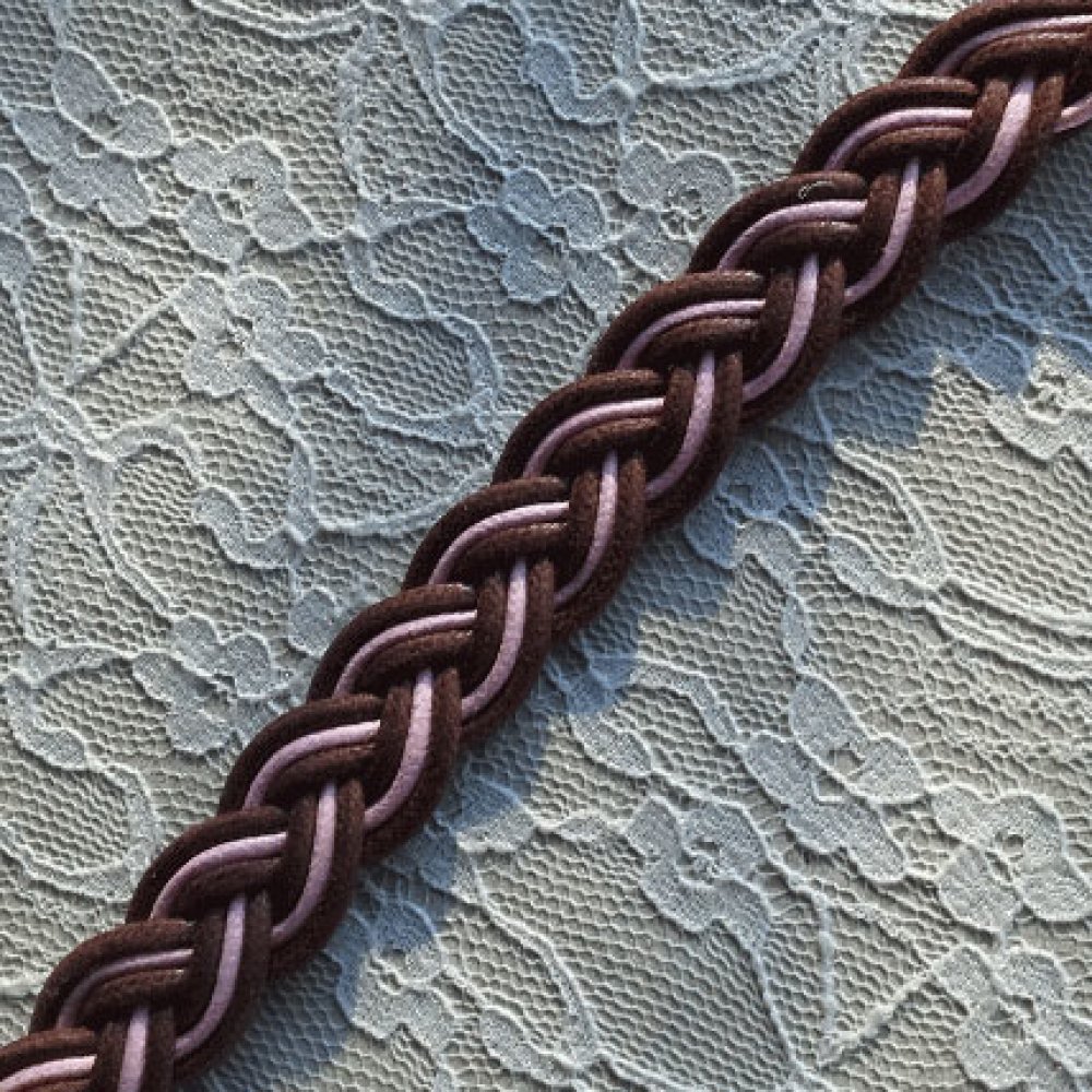 1 m&egrave;tre galon cir&eacute; tress&eacute; de 20 mm N&deg;01