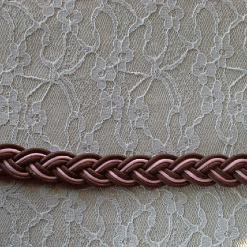 1 m&egrave;tre galon cir&eacute; tress&eacute; de 20 mm N&deg;01