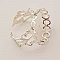 1 support bague cabochon de 20 mm Argent N&deg;22