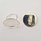 1 support bague cabochon de 25 mm Argent N&deg;21
