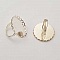 1 support bague cabochon de 25 mm Argent N&deg;21