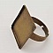 1 support bague carr&eacute; de 20 mm Bronze N&deg;03