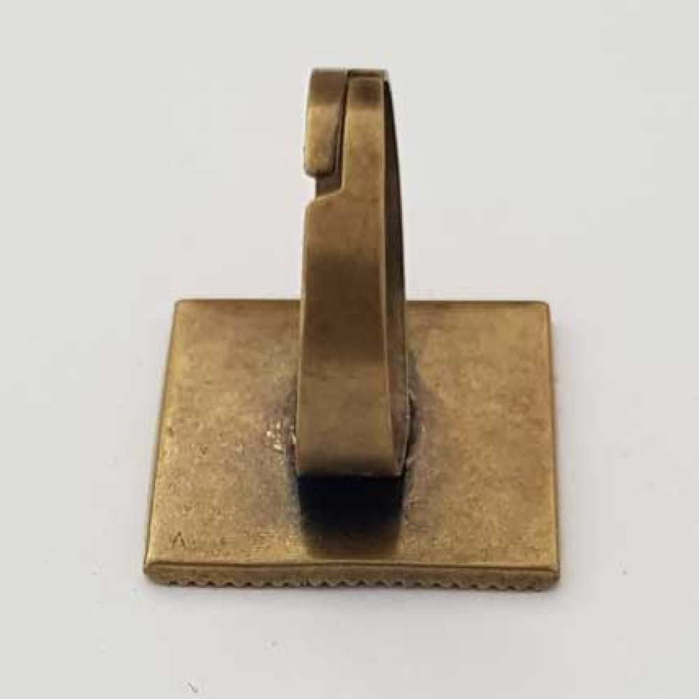 1 support bague carr&eacute; de 20 mm Bronze N&deg;03