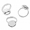 1 support bague plateau de 12 mm Argent N&deg;10