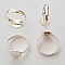 1 support bague ronde de 10 mm Argent N&deg;32
