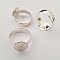 1 support bague ronde de 12 mm Argent N&deg;25