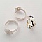 1 support bague ronde de 12 mm Argent N&deg;25