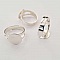 1 support bague ronde de 12 mm Argent N&deg;26
