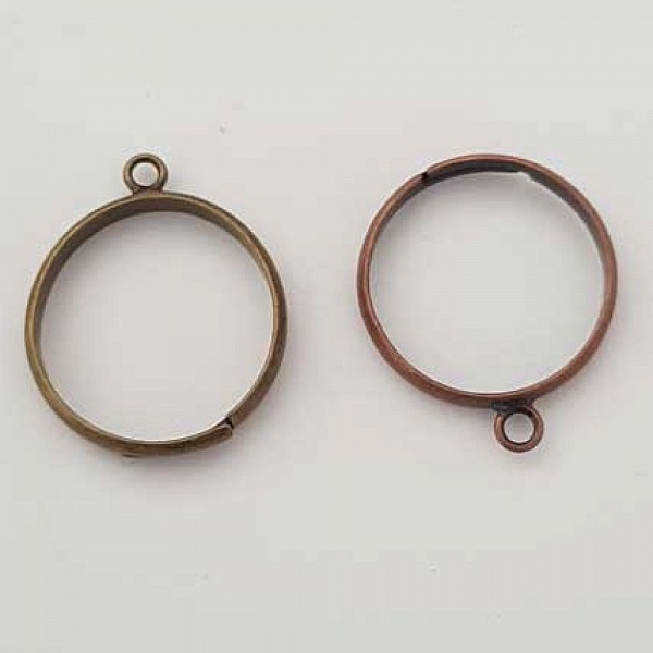 1 support bague r&eacute;glable 1 anneau Bronze N&deg;02
