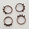 1 support bague r&eacute;glable 6 anneaux Bronze N&deg;03