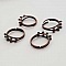 1 support bague r&eacute;glable 6 anneaux Bronze N&deg;03