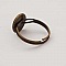 1 support bague r&eacute;glable de 10 mm Bronze N&deg;20