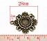 1 support cabochon 08 mm N&deg;06 Bronze