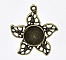 1 support cabochon 12 mm N&deg;08 Bronze